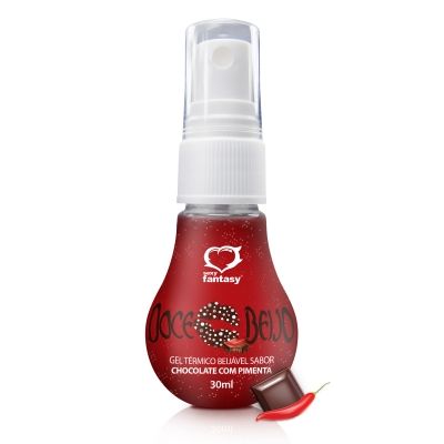 Gel Térmico Beijável Doce Beijo Chocolate com Pimenta - 30ml